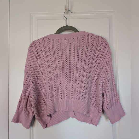 April Cornell Memories Cropped Sweater Orchid Size XL - Picture 5 of 13